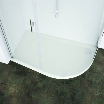 Verona Aquaglass+ Lux Offset Quadrant Shower Enclosure 1200mm x 800mm RH - 8mm Glass