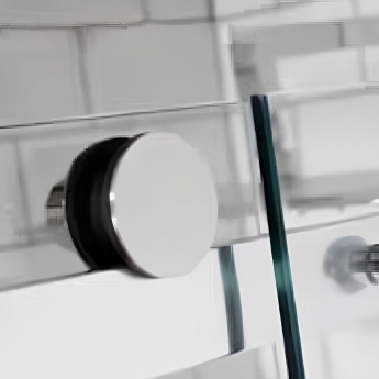 Verona Aquaglass+ Sphere Sliding Shower Door 1200mm Wide - 8mm Glass