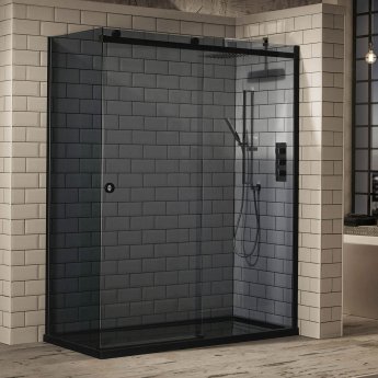 Verona Aquaglass+ Sphere Tinted Sliding Shower Door - 8mm Glass
