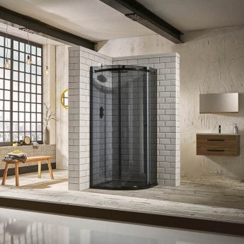 Verona Aquaglass+ Sphere Tinted Quadrant Shower Enclosure - 8mm Glass