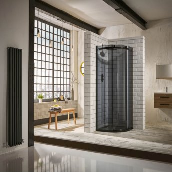 Verona Aquaglass+ Sphere Tinted Offset Quadrant Shower Enclosure 1200mm x 900mm RH - 8mm Glass | Product Image