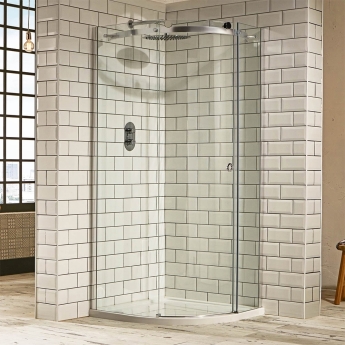 Verona Aquaglass+ Sphere Quadrant Shower Enclosure - 8mm Glass | Product Image
