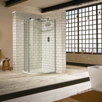 Verona Aquaglass+ Sphere Quadrant Shower Enclosure - 8mm Glass | Product Image