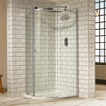 Verona Aquaglass+ Sphere Quadrant Shower Enclosure - 8mm Glass | Product Image