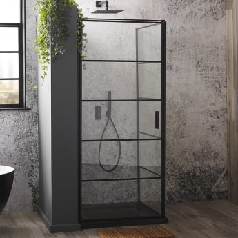 Verona Aquaglass Velar+ Hinged Door Shower Enclosure 900mm x 900mm - 8mm Glass