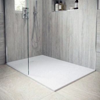 Verona Ardesia Slate Effect 24mm Rectangular Shower Tray (inc Waste) | Product Image