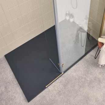 Verona Ardesia Slate Effect 24mm Rectangular Shower Tray (inc Waste)