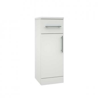Verona Bianco 1-Door Storage Unit 300mm Wide - Gloss White
