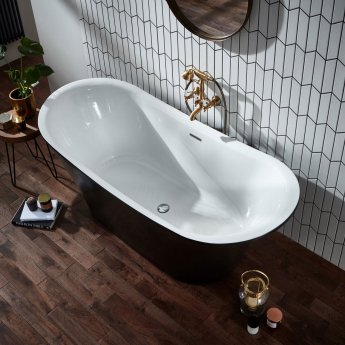 Verona Bow Traditional Freestanding Bath with Integrated Waste