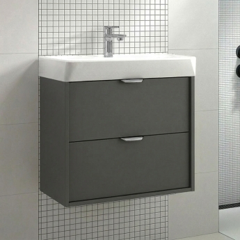 Verona Brivo 600mm 2-Drawer Wall Hung Vanity Unit with Basin | Product Image