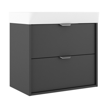 Verona Brivo 600mm 2-Drawer Wall Hung Vanity Unit with Basin | Product Image