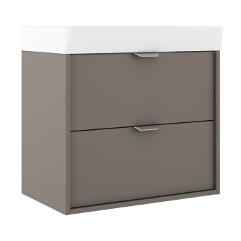 Verona Brivo 600mm 2-Drawer Wall Hung Vanity Unit with Basin | Product Image
