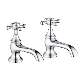 Verona Castello Chrome Bath Taps Pair | Product Image