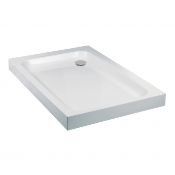Verona Classic Deep 80mm Stone Resin Rectangular Shower Tray (inc Waste)