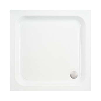 Verona Classic Deep 80mm Stone Resin Square Shower Tray (inc Waste)