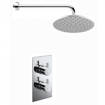 Verona Contour Dual Concealed Mixer Shower with Fixed Head