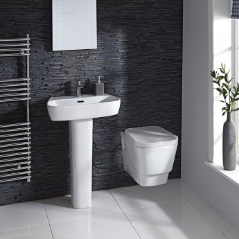 Verona Cubix Wall Hung Toilet Pan - Soft Close Seat