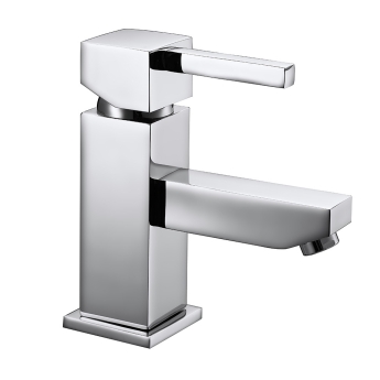Verona Cubo Chrome Mono Basin Mixer Tap (inc Waste) | Product Image