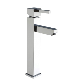 Verona Cubo Chrome Tall High Rise Basin Mixer Tap | Product Image
