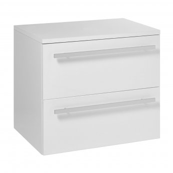 Verona Architect 2-Drawer Wall Hung Countertop Vanity Unit 750mm Wide - White