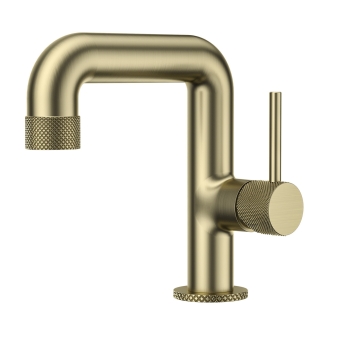 Verona Fontessa Brushed Brass Basin Mixer Tap (inc Waste) | Product Image