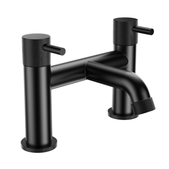 Verona Fontessa Matt Black Bath Filler Tap | Product Image