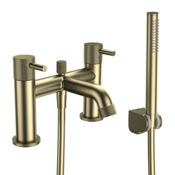 Verona Fontessa Brushed Brass Bath Shower Mixer Tap (inc Kit) | Product Image