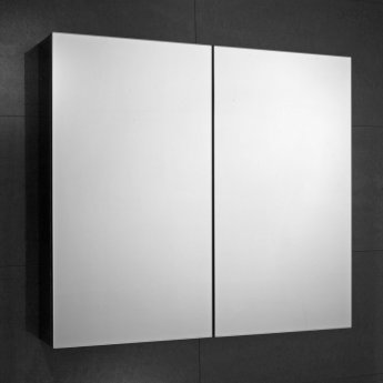 Verona Fulford 2-Door Mirrored Bathroom Cabinet 600mm Wide - Stainless Steel