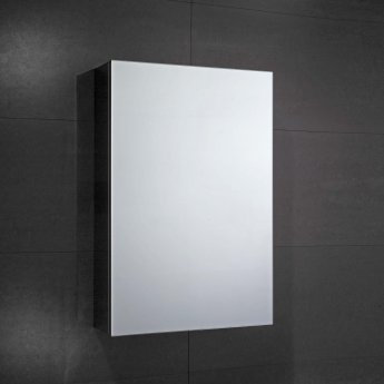 Verona Fulford 1-Door Mirrored Bathroom Cabinet 400mm Wide - Stainless Steel