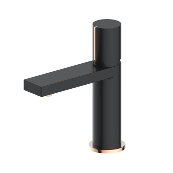 Verona Galleria Matt Black Basin Mixer Tap | Product Image