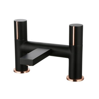 Verona Galleria Matt Black Bath Filler Tap | Product Image