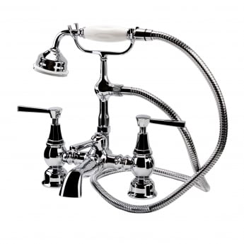 Verona Hatton Bath Shower Mixer Tap Pillar Mounted - Chrome