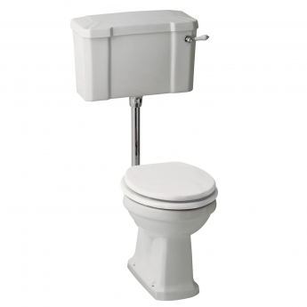 Verona Holborn Low Level Toilet with Lever Cistern - Soft Close Seat (Chrome Fittings)