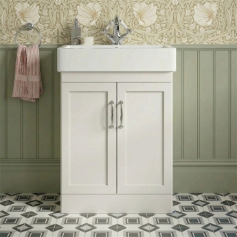 Verona Imperia 700mm Floor Standing 2-Door Vanity Unit with Basin | Product Image
