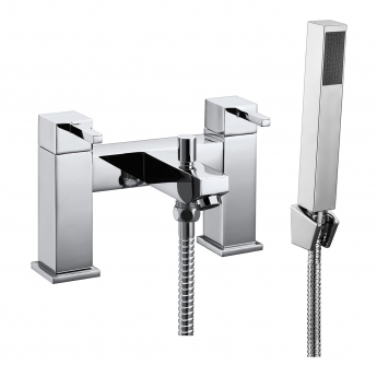 Verona Ixos Bath Shower Mixer Tap with Shower Handset - Chrome | Product Image