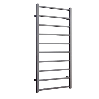 Verona Leonardo Textured Graphite Designer Towel Rail | Product Image