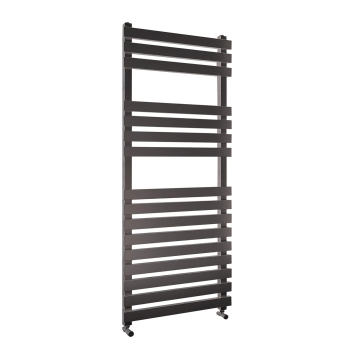 Verona Lorenzo Textured Graphite Designer Towel Rail | Product Image