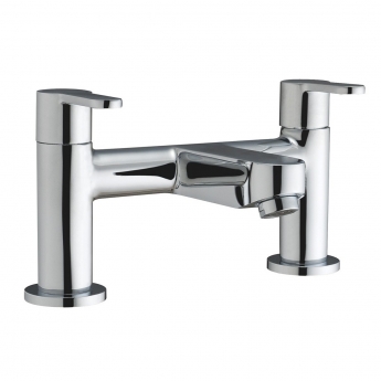 Verona Luna Bath Filler Tap Pillar Mounted - Chrome