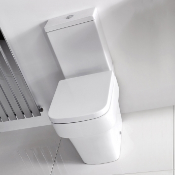 Verona Medici Close Coupled Toilet with Push Button Cistern - Soft Close Seat