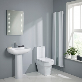Verona Medici Close Coupled Toilet with Push Button Cistern - Soft Close Seat