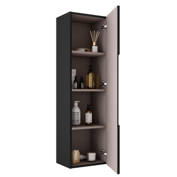 Verona Melanza 1-Door Tall Bathroom Storage Unit 1200mm (H) x 345mm (W) | Product Image