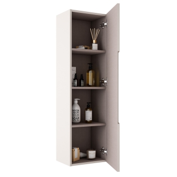 Verona Melanza 1-Door Tall Bathroom Storage Unit 1200mm (H) x 345mm (W) | Product Image