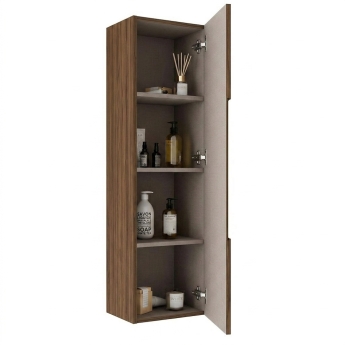 Verona Melanza 1-Door Tall Bathroom Storage Unit 1200mm (H) x 345mm (W) | Product Image