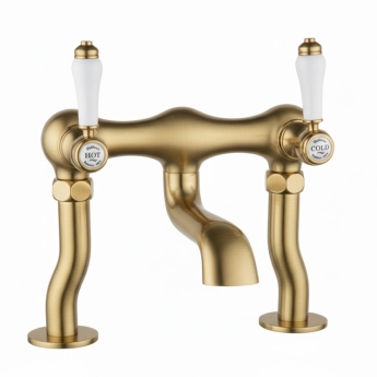 Verona Moretti Brushed Brass Bath Filler Tap | Product Image
