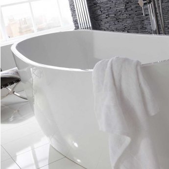 Verona Pano Freestanding Slipper Bath 1700mm x 750mm - White
