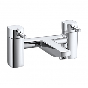 Verona Piazza Bath Filler Tap Pillar Mounted Chrome