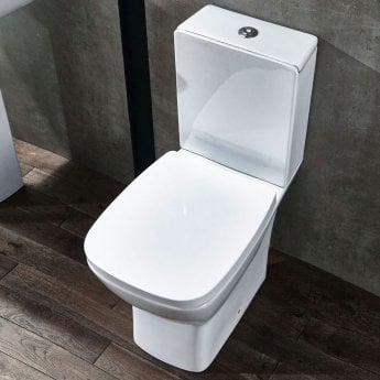Verona Piccolo Close Coupled Toilet with Push Button Cistern - Soft Close Seat