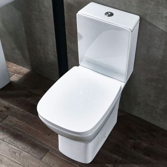 Verona Piccolo Close Coupled Toilet with Push Button Cistern - Soft Close Seat