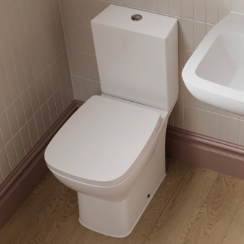 Verona Piccolo Close Coupled Toilet with Push Button Cistern - Soft Close Seat | Product Image