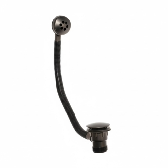 Verona Gunmetal Press Top Bath Waste and Overflow | Product Image
